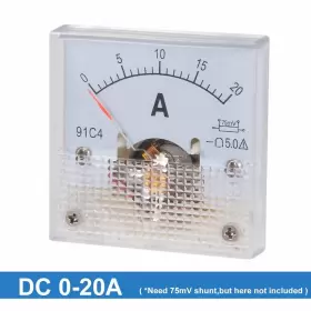 A18042000UX0433 UXCELL Analog Panel Meter Ammeter Circuit #2