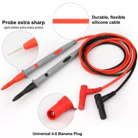 974336240284 VWEICYY Multimeter Leads Silicone Banana #2