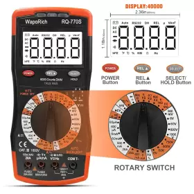 696574998258 WAPORICH Digital Multimeter Trms Auto Voltmeter #2