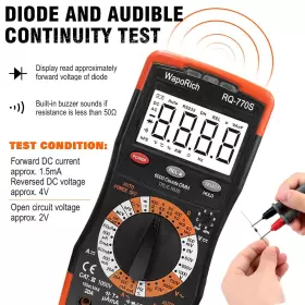 696574998258 WAPORICH Digital Multimeter Trms Auto Voltmeter #3