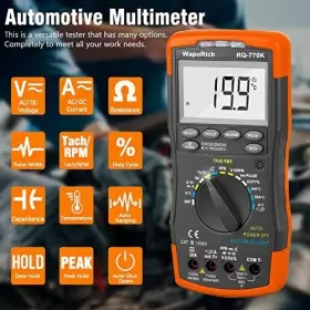 732168730177 WAPORICH Digital Multimeter Ac Dwell Trms Rq #2