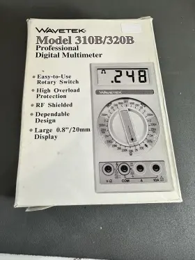310B-320B WAVETEK Digital Multimeter Amp Volt