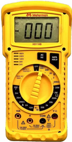 HD110B WAVETEK Meterman Analog Digital Multimeter Glove Leads #3