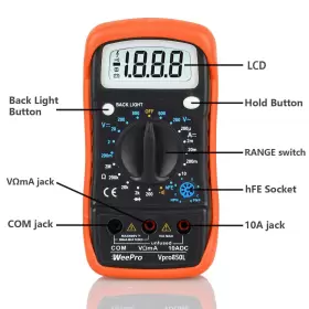 VPRO850L WEEPRO Digital Multimeter Ac Voltmeter Volttest Volt #2