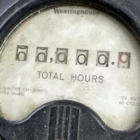 NH-35 WESTINGHOUSE Panel Hour Meter Volt Cycle #3