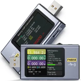 WB-FNB58 WESTOBIG Usb Tester Bluetooth Power Multimeter Lcd