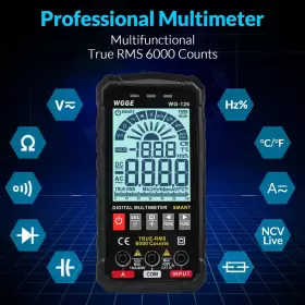 650327852006 WGGE Digital Multimeter Voltmeter Smart Tester #2