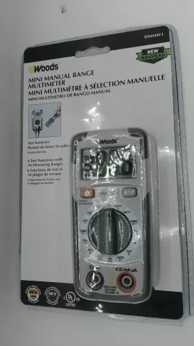 DMMW1 WOODS Volt Ac Subcompact Manual Mini Digital Multimeter #2