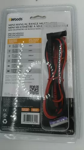 DMMW1 WOODS Volt Ac Subcompact Manual Mini Digital Multimeter #3