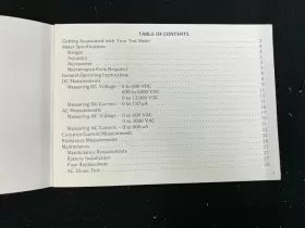 600T860 Multimeter Instruction Manual #3