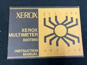 600T860 Multimeter Instruction Manual