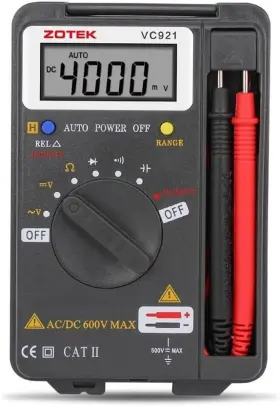 56451238194 ZOTEK Digital Multimeter Auto Pocket Tester Ac