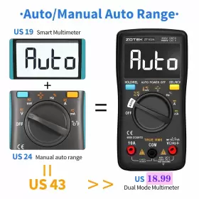 797439740095 ZOTEK Digital Multimeter Auto Smart Automatic #2