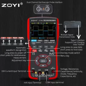 787309234649 ZOYI Digital Multimeter Tester Dual Channel Fun #3