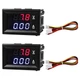 SHMZK 2 PCS 0.28" Digital Voltmeter Ammeter, DC 0-100V 10A 2 in 1 Volt 