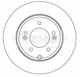 2x Rear Solid Brake Discs For Hyundai Grandeur Sonata 284mm