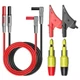 Goupchn Multimeter Test Leads Kit 6PCS with Alligator Crocodile Clips, red
