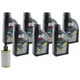 7L Fuchs TITAN SuperSyn LL 0W40 Mann Engine Oil Change Kit for W204 C238 E450 V6