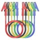 Goupchn Alligator Clips Electrical Test Leads 5 Colors-3.3ft/1m, Five Colors 