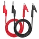 Sumnacon Multimeter Banana Plug to Crocodile Alligator Clip Test Probe, 1 m