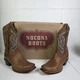 Nocona Women&rsquo;s Burnished Bluebonnet Cowhide Square Toe Cowboy Boots 5009 Sz 10B