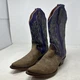 Nocona Women's Audrey Western Square Toe Double Stitch Boots Size 8 - 232
