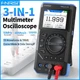 FNIRSI DST-201 DST-210 3IN1 Digital Oscilloscope Multimeter Signal Generator NEW