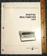 HP Digital Multimeter 3466A Operating & Service Manual ~ Original