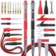 Bionso 25-Piece Multimeter Leads Kit, Professional and Gold, Black, Red 