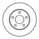 2x Front Vented Brake Discs For Buick Chevrolet Opel Pontiac Vauxhall Bonneville