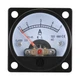 Baomain Round Ammeter SO-45 Analog Panel Meter Class 2.5 47mm * 47mm, Black 