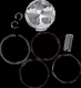 JE Piston Kit Rings Pins FSR STD 77mm Bore 13.5:1 Yamaha WR250F 2005-2013