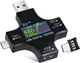 Eversame 2 in 1 Type C USB Tester Color Screen LCD Digital Multimeter, USB C