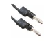 Pomona B-12-0 - Stack-Up Banana Plug Patch Cord, 12', Black