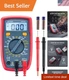 Astroai Digital Multimeter 2000 Counts - AC/DC Voltage & Resistance Tester, Blue