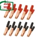 Newsfana Metal Alligator Clips Terminal Test Clamps 50A-10pack, Multicolor 