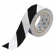 Brady 104319 Floor Marking Tape, Polyester, Striped, Black, White, 2 In W., 8