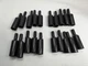 20 PC LOT, MUELLER Black 62 Soft Rubber INSULATOR for BU-60 ALLIGATOR CLIP