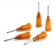 Nordson EFD 7018068 Dispensing Tip, 15 Gauge, Amber, 1/2-inch, 50/Pack