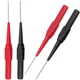 OIIKI 4Pcs 0.7mm Test Probe Pins, Non-Destructive 0.7mm, Red and Black 