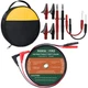 MAKEITPRO 2 Wires 30FT 18AWG Retractable Test Leads with Cable Bag and black 