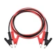 2Pcs Alligator Clips Heavy Duty Silicone Jumper Wires Test Leads Set 14AWG 3'