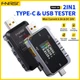 FNIRSI FNAC-28 2 IN 1 Type-C USB Tester 6.5A Digital Voltmeter Current Meter