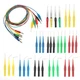 DIANN 39pcs Back Probe Test Kits 4mm Banana Plug to Alligator Multicolor 