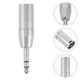3 Pcs Quarter Inch Balanced Adapter Microphone Cable Xlr Male to Jack