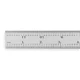 Mitutoyo 182-121 Steel Rule, Rigid, 12 In, 8/16/32/64Ths