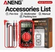 ANENG SZ 308 Square Wave Digital Tester 1999 Count HFE Triode Buzzer Multimeter