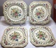 Royal Doulton D 5009  The Cavendish SQUARE  Salad / Dessert Plate Set Of 4 Read