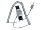 SCS 2381 - WRIST STRAP, DUAL CONDUCTOR, METAL, SMALL (14 cap), W/5' COIL CORD