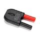 Fluke 80AK-A Type-K Thermocouple Adapter Low Voltage Dual Banana Plug